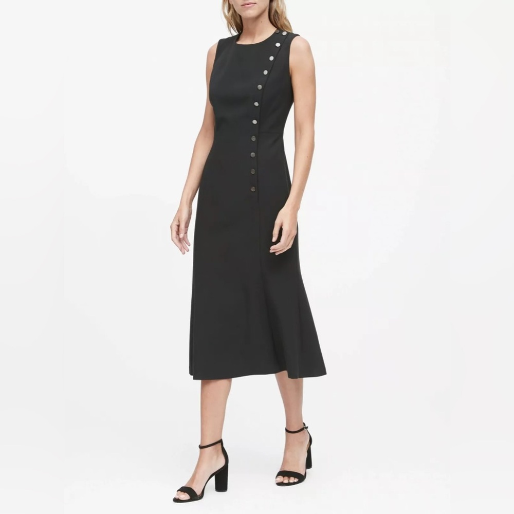 Banana Republic Buttoned Midi Dress